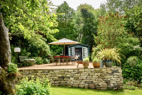 Beautiful Walled Garden on a summers day